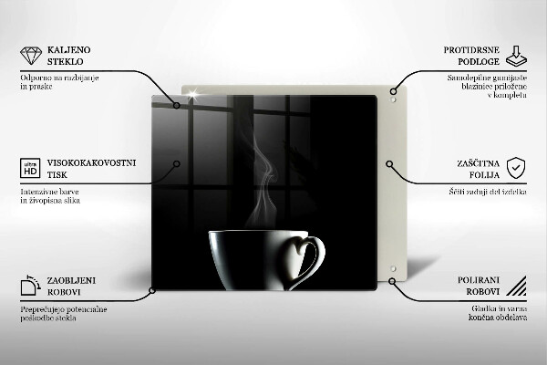 Osłona ściany przy kuchence gazowej Filiżanka herbaty