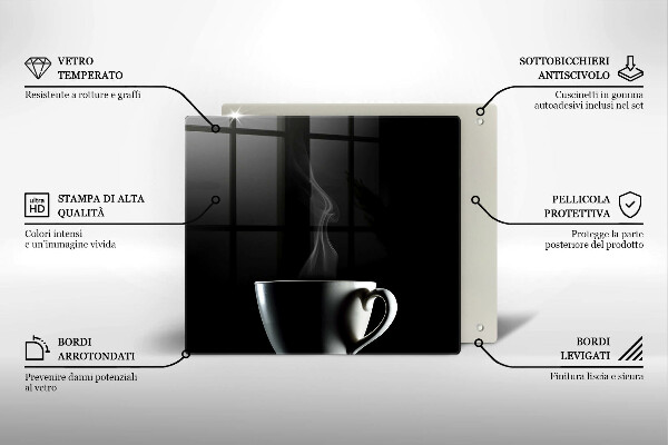 Osłona ściany przy kuchence gazowej Filiżanka herbaty