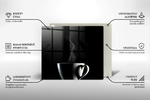 Osłona ściany przy kuchence gazowej Filiżanka herbaty