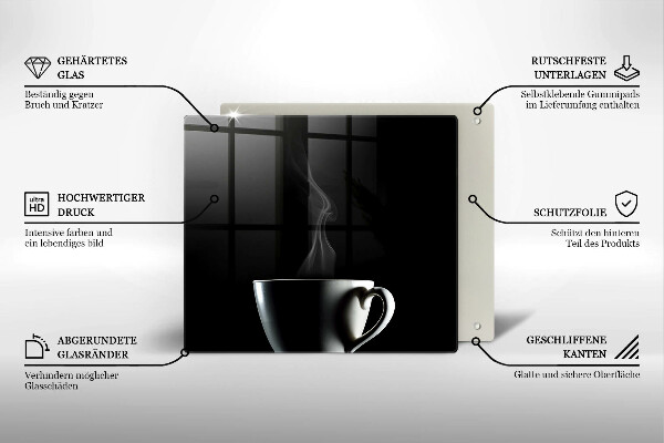 Osłona ściany przy kuchence gazowej Filiżanka herbaty