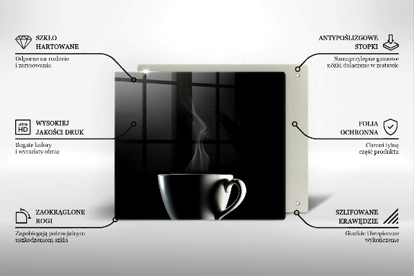 Osłona ściany przy kuchence gazowej Filiżanka herbaty