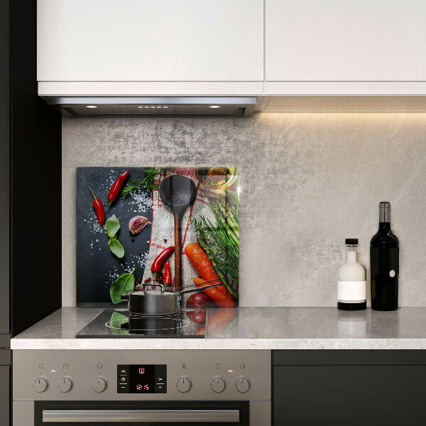 Osłona ściany przy kuchence gazowej Kuchnia jedzenie