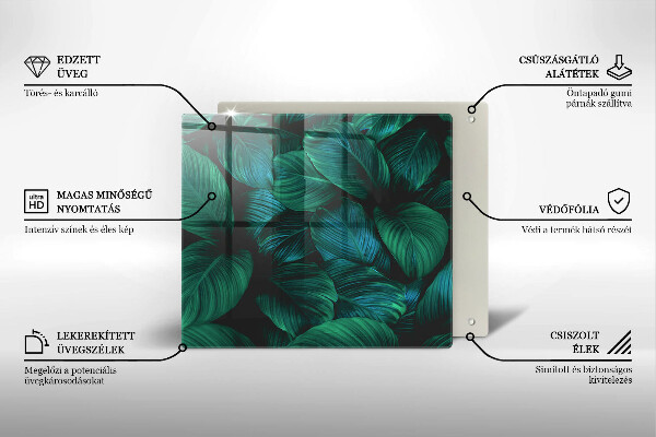 Osłona ściany przy kuchence gazowej Dżungla liście