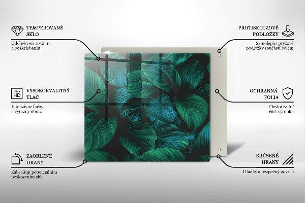 Osłona ściany przy kuchence gazowej Dżungla liście