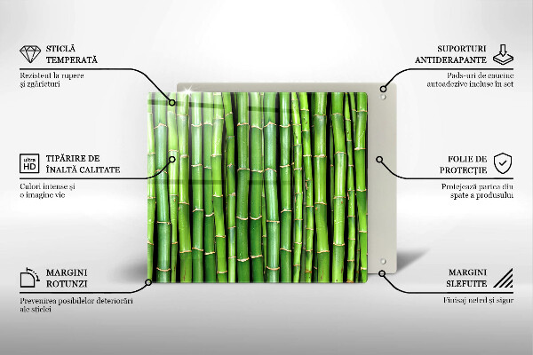 Osłona ściany przy kuchence gazowej Natura bambusy