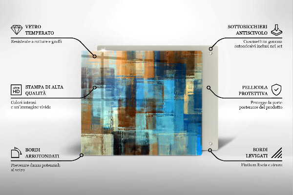 Osłona ściany przy kuchence gazowej Malowane tło