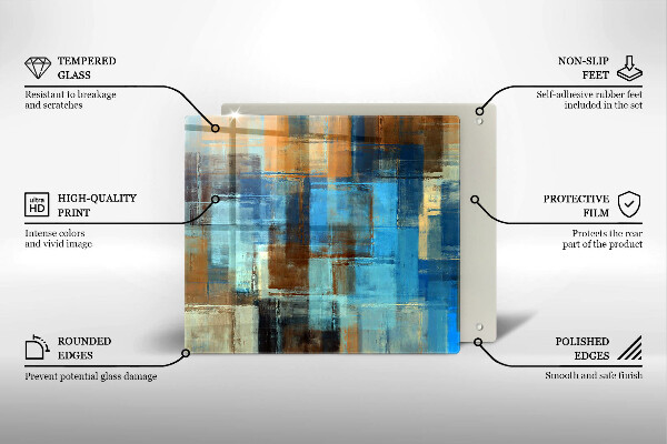 Osłona ściany przy kuchence gazowej Malowane tło