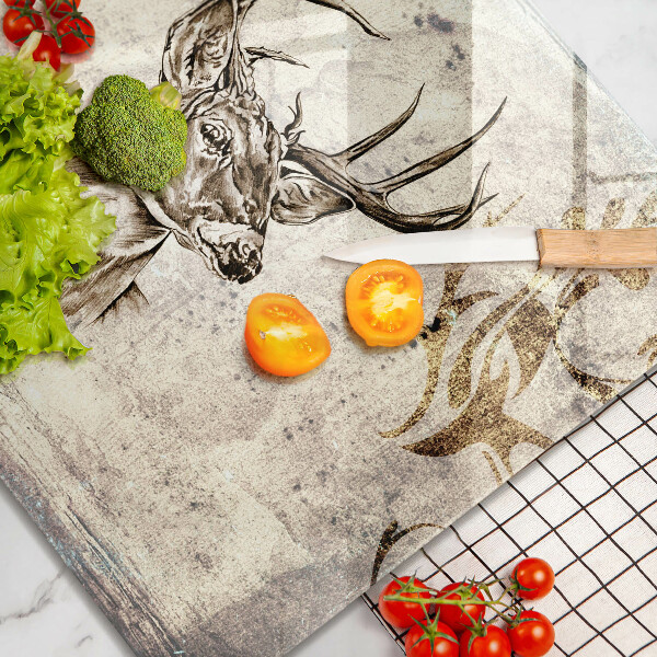 Osłona ściany przy kuchence gazowej Ilustracja zwierzę jeleń