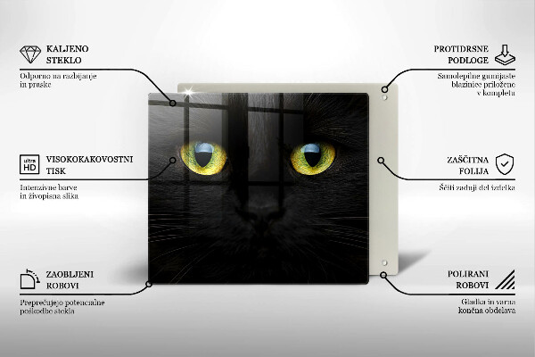 Płyta ochronna na kuchenkę Zwierzę kocie oczy