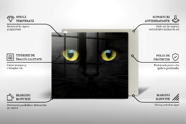 Płyta ochronna na kuchenkę Zwierzę kocie oczy