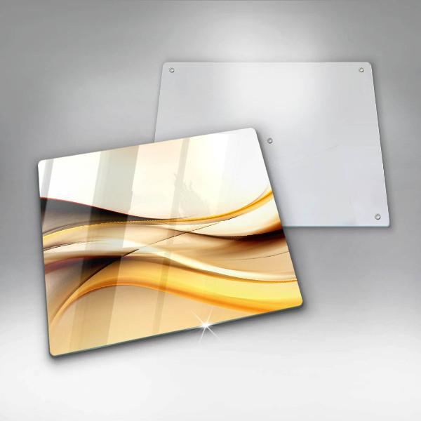 Osłona ściany przy kuchence gazowej Abstrakcja dym linie