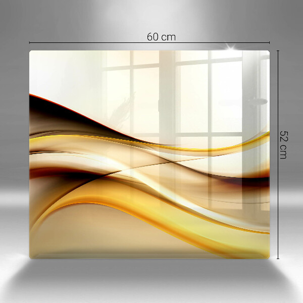 Osłona ściany przy kuchence gazowej Abstrakcja dym linie