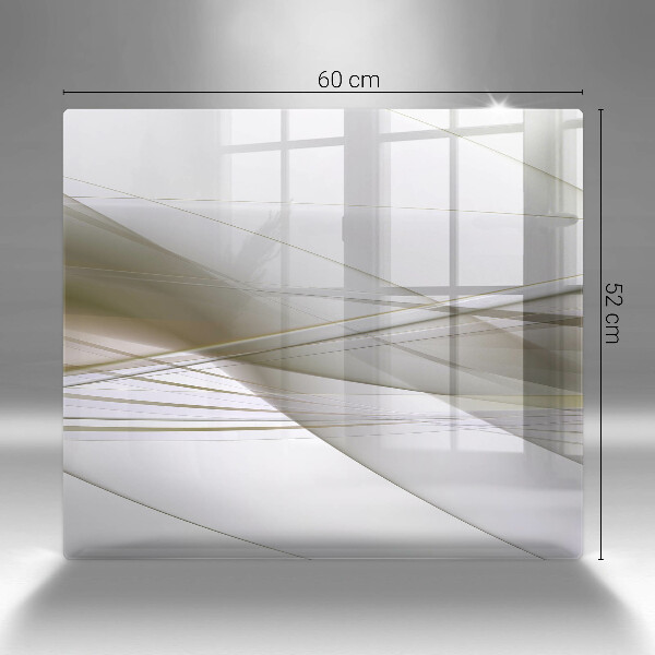 Osłona ściany przy kuchence gazowej Abstrakcja linie design