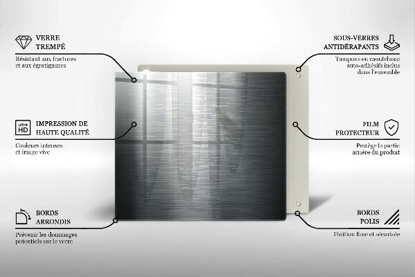 Osłona ściany przy kuchence gazowej Tekstura metal