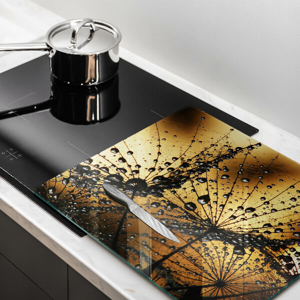 Osłona ściany przy kuchence gazowej Rosa i dmuchawce