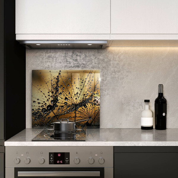 Osłona ściany przy kuchence gazowej Rosa i dmuchawce