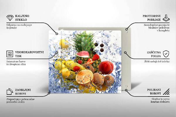 Płyta ochronna na kuchenkę Soczyste owoce i woda