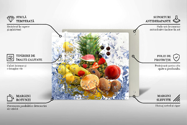 Płyta ochronna na kuchenkę Soczyste owoce i woda
