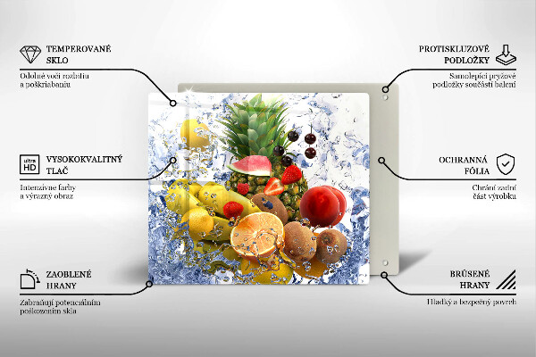 Płyta ochronna na kuchenkę Soczyste owoce i woda