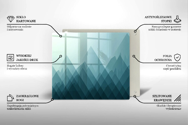 Osłona blatu kuchennego Abstrakcyjne góry