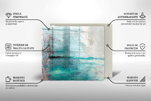 Osłona ściany przy kuchence gazowej Tło abstrakcja farby