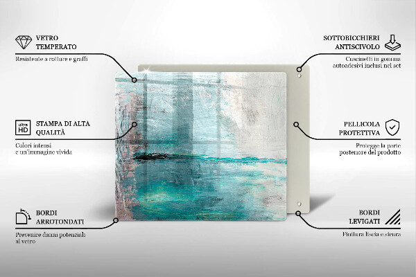 Osłona ściany przy kuchence gazowej Tło abstrakcja farby