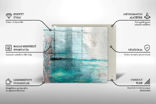 Osłona ściany przy kuchence gazowej Tło abstrakcja farby