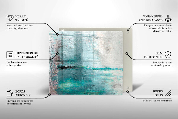 Osłona ściany przy kuchence gazowej Tło abstrakcja farby