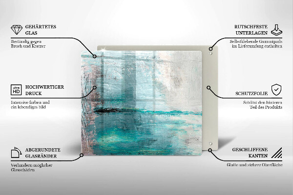 Osłona ściany przy kuchence gazowej Tło abstrakcja farby