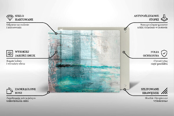 Osłona ściany przy kuchence gazowej Tło abstrakcja farby