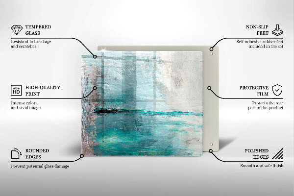 Osłona ściany przy kuchence gazowej Tło abstrakcja farby