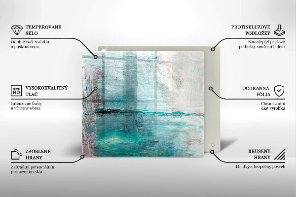 Osłona ściany przy kuchence gazowej Tło abstrakcja farby