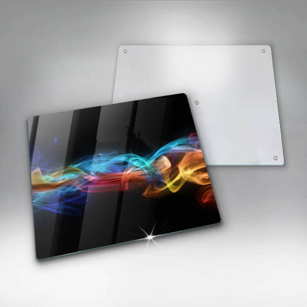 Osłona ściany przy kuchence gazowej Kolorowy dym