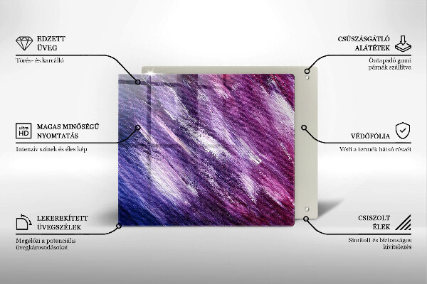 Płyta ochronna na kuchenkę Abstrakcja farby