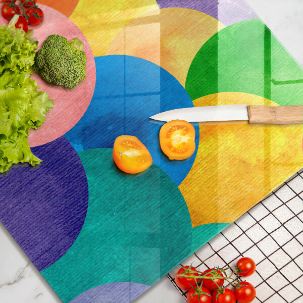 Osłona ściany przy kuchence gazowej Barwne koła