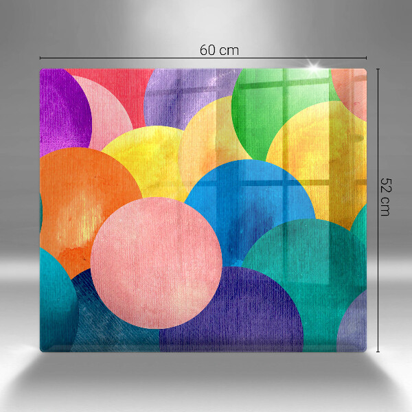 Osłona ściany przy kuchence gazowej Barwne koła