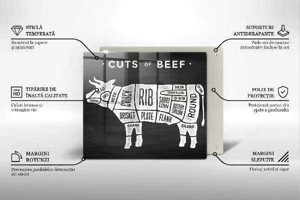 Osłona ściany przy kuchence gazowej Mięso krowy wołowina