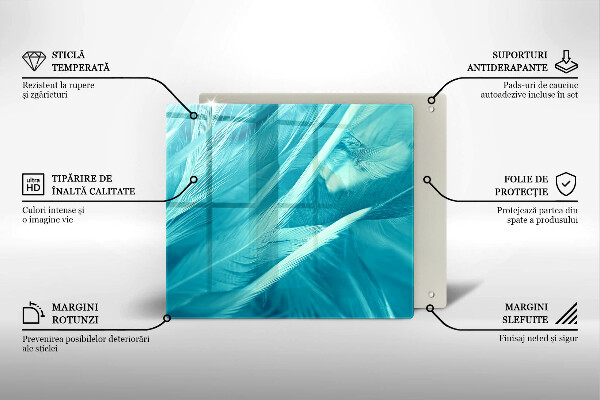 Osłona ściany przy kuchence gazowej Delikatne piórka