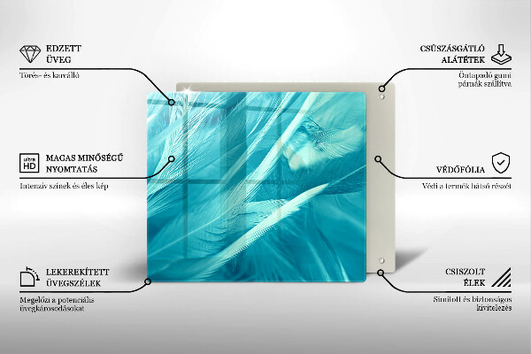 Osłona ściany przy kuchence gazowej Delikatne piórka