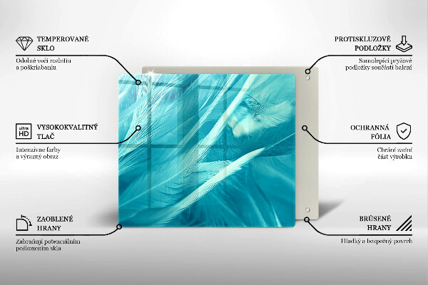 Osłona ściany przy kuchence gazowej Delikatne piórka