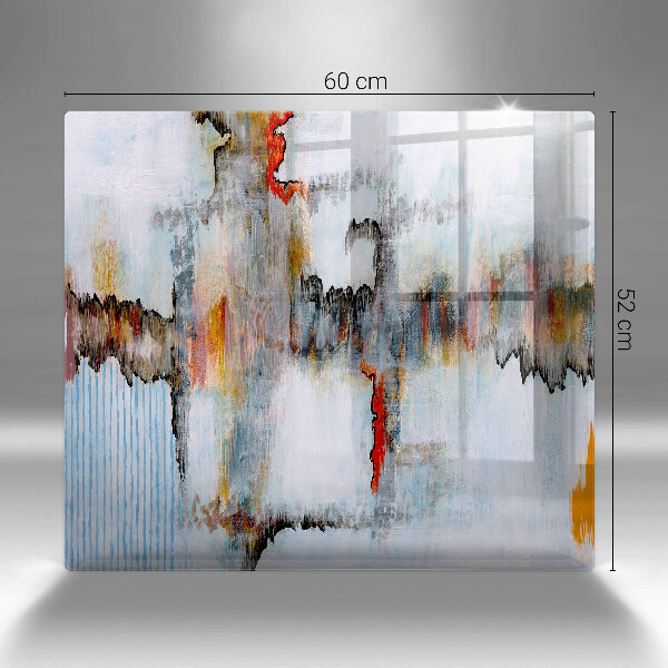 Osłona ściany przy kuchence gazowej Farby abstrakcja