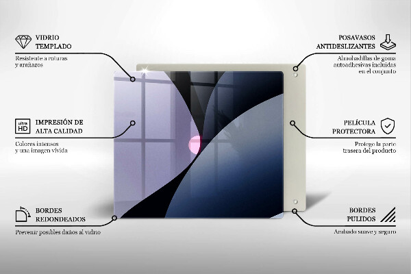 Osłona ściany przy kuchence gazowej Abstrakcja kształty