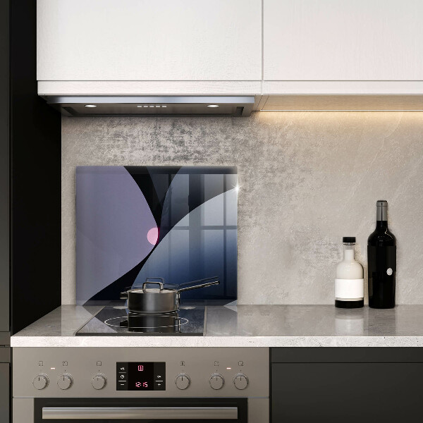 Osłona ściany przy kuchence gazowej Abstrakcja kształty