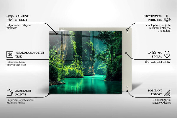 Osłona ściany przy kuchence gazowej Pejzaż laguna