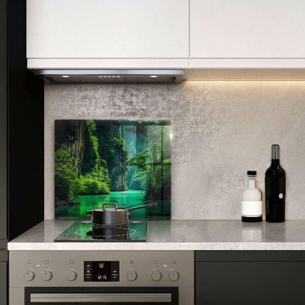 Osłona ściany przy kuchence gazowej Pejzaż laguna