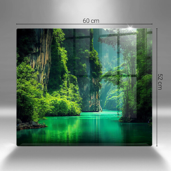 Osłona ściany przy kuchence gazowej Pejzaż laguna