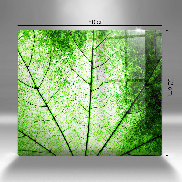 Osłona ściany przy kuchence gazowej Liść ozdobny żyłki