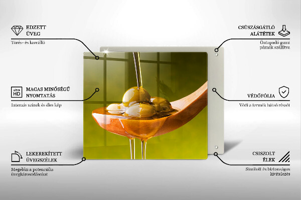 Osłona ściany przy kuchence gazowej Oliwa i oliwki