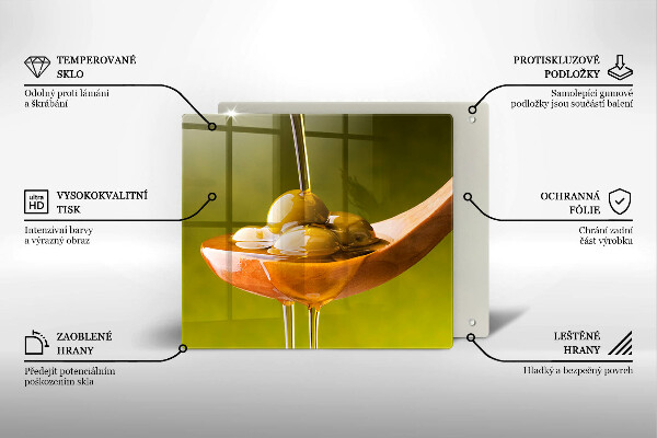 Osłona ściany przy kuchence gazowej Oliwa i oliwki