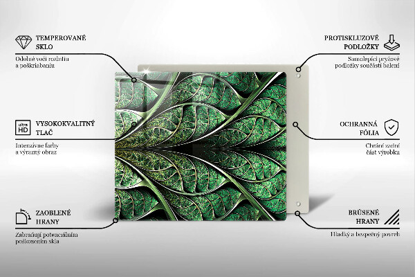 Osłona ściany przy kuchence gazowej Struktura liść żyłki